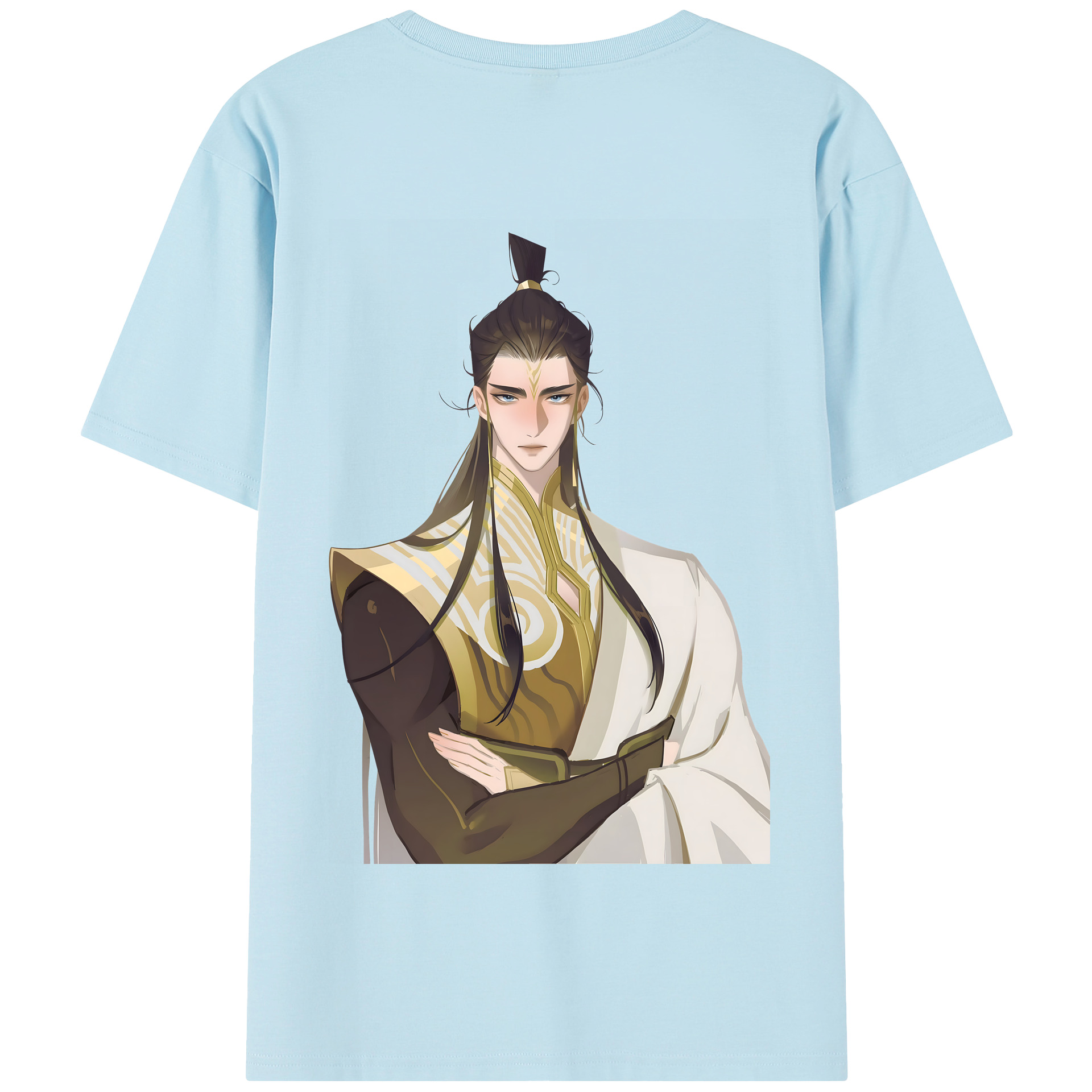 （画像用） Ne Zha 2 ナタ 魔童の大暴れ 綿100％半袖Tシャツ（背面プリント）